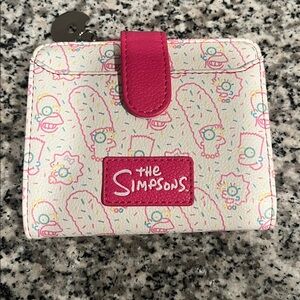 The Simpsons Pink and White Wallet